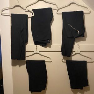 Bundle of 5 black work pants